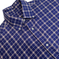 Paul & Shark Herren Flanell Hemd Größe 39 Blau Button Down Langarm Kariert