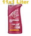 11x1 Liter MANNOL Maxpower 4x4 75W-140 GL 5 Getriebeöl Limited Slip 75W140