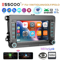 7"Android 13 Carplay Autoradio 32G GPS NAVI RDS Für VW GOLF 5 Polo Passat SKODA