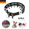 S-XL Hundehalsband Verstellbarer Training Zacken-Pinch-Kette -Nylon Mit Stahl