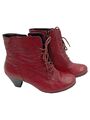 Gabor Stiefelette rot, Gr. 38, Leder, klassisch