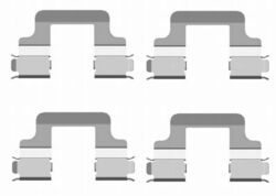 TEXTAR MONTAGE-SATZ BREMSBELÄGE ZUBEHÖR HINTEN passend für AUDI A3 A8 Q3 TT SEAT