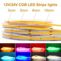 5m COB LED Streifen 480LED Lichtband Stripe Lichterkette 12V 24V Band Leiste RGB