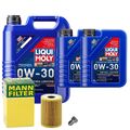 Motoröl 0W30 LIQUI MOLY Synthoil Longtime Plus 7L+MANN Ölfilter+Ölablassschraube