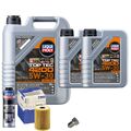 Motoröl 5W30 LIQUI MOLY Top Tec 4200 7L+MAHLE Ölfilter+Spülung+Ölablassschraube