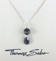 Thomas Sabo Damen Halskette 925er Sterlingsilber Schwarz AIR KE1131 041 11