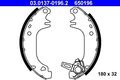 ATE BREMSBACKEN SATZ 180mm HINTERACHSE PASSEND FÜR CITROËN AX SAXO PEUGEOT 106