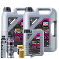 Motoröl 5W30 LIQUI MOLY 11L+HENGST Ölfilter+Spülung+Cera Tec+Ölablassschraube