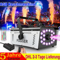 2500W Nebelmaschine RGB 18LED DJ Bühnenbeleuchtung Halloween Party Disco Show DE