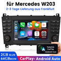 Für Mercedes Benz C CLK Klasse W203 W209 Autoradio Android 13.0 GPS Navi CarPlay