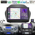 Octa-Kern 4+64GB Android 13 Autoradio GPS Carplay DAB Für Hyundai ix35 2009-2015