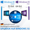 WINDOWS 10 HOME + PRO INSTALLATIONS DVD BOOTFÄHIG 32 + 64-BIT UPGRADE REPARATUR