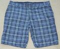 H&M Leichte Herren Chinoshorts aus Baumwolle, Gr. 50, Blau kariert