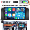 Für BMW 5er E39 X5 E53 E38 DAB+ Android 13 4+64G Autoradio Carplay GPS WIFI Kam