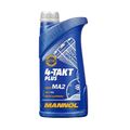 1 Liter 10W40 MANNOL 4-Takt Plus JASO MA/2 Motoröl für Motorrad Zweirad MN72021