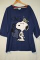 Ulla Popken T-Shirt 3/4-Arm Dunkelblau "King Snoopy" RAR Gr. 58/60 UNGETRAGEN