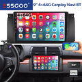 4+64G Für BMW E39 1999-2005 Autoradio Android 13 Apple Carplay GPS Navi DAB+ Kam