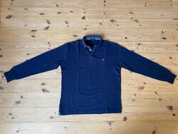 HOCHWERTIGES ORIGINAL GANT POLO RUGBY SHIRT XXL / 2XL DUNKELBLAU - NEUWERTIG!