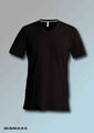 Kariban Herren Kurzarm T-Shirt mit V-Ausschnitt V-Neck in 19 Farben Gr S bis 4XL