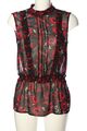 PEPE JEANS Schlupf-Bluse Damen Gr. DE 34 schwarz-rot Elegant