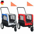 2 in 1 Fahrradanhänger Hunde und Buggy Transportanhänger Kinderanhänger 40 kg