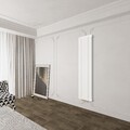 Design Röhren Heizkörper Flachheizkörper Wandheizung Vertikal Weiß Einzel/Doppel