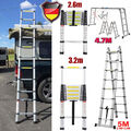 Teleskopleiter Mehrzweckleiter Ausziehleiter Alu Stehleiter Klappleiter 2.6m~5m