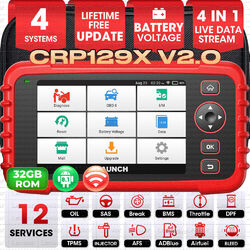 2025 Launch CRP129X V2.0 Profi KFZ Diagnosegerät Auto OBD2 Scanner RDKS EPB SAS