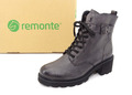 REMONTE Stiefeletten Stiefel Boots Damenschuhe Leder Grau Lammwolle Gr. 39