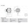 BOSCH Generator Lichtmaschine 95A 14V für Dacia Sandero Clio II Kangoo