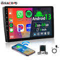 9" Doppel 2DIN Apple CarPlay Android 13 Autoradio mit GPS Navi WiFi BT 64G + KAM