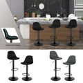 EUGAD 2er Set Barhocker Barstuhl Hocker Tresenhocker mit Lehne drehbar Samtbezug