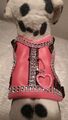 Softgeschirr  Brustgeschirr Hundegeschirr pink Glitzer  Halsband XS-M Welpen