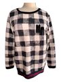 Margittes Sweatshirt Schwarz Weiß Pullover Shirt Sweater Gr 40