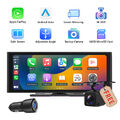 CAM+CarPlay Android Auto 10,2" IPS Tragbares Autoradio DVR Bluetooth einstellbar