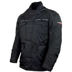 Roleff Racewear Basic - lange Textil Motorradjacke - auch als Rollerjacke  mit Protektoren, Belüftung und Klimamembrane