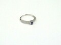 0549 Silber 925 Designer Ring mit Zirkonia und lila Farbstein - Top