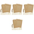  4 Sets Papier-Fotorahmen, Wand-Fotorahmen, Papier-Fotorahmen, leerer Rahmen,