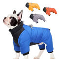 Wasserdicht Hundemantel Hundejacke mit Geschirr Overall Hund Wintermantel Weste