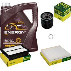 MANN Inspektionspaket 5 L MANNOL Energy 5W-30 für Hyundai Kona 1.0 T-GDi