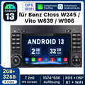 Android 13 GPS Autoradio Navi Für 2004-2012 Mercedes-Benz A/B-Klasse W169 W245