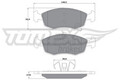 TOMEX Brakes Bremsbelagsatz, Scheibenbremse TX 16-90 für FIAT LANCIA