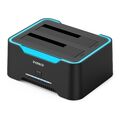 Inateck RGB SATA USB 3.0 Festplatten Docking Station 2.5 3.5 Zoll HDD SSD UASP