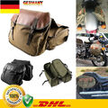 DHL Retro Fahrradtasche Doppelpacktasche Bike Gepäckträgertasche PU Segeltuch
