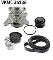 SKF VKMC 36136 Wasserpumpe + Keilrippenriemensatz passend für FIAT