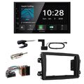 Kenwood DMX5020DABS Android Auto CarPlay Einbauset für Fiat Ducato 8 ab 2022