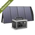 ALLPOWERS Solargenerator 299Wh Tragbare Powerstation 600W mit 200W Solarpanel