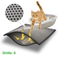 Katzenklo, Katzenstreu Matte, Unterleger, Katzenmatte wasserdicht 30*40 cm, Grau