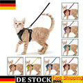 Katzengeschirr Hundegeschirr mit Leine Ausbruchsicher Soft Verstellbar Geschirr