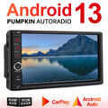 Pumpkin 4GB 64GB Android 13 Carplay Autoradio GPS Navi WiFi Doppel DIN Bluetooth